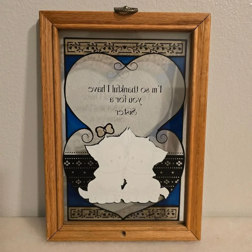 Stained Glass Suncatcher Framed Art Sister